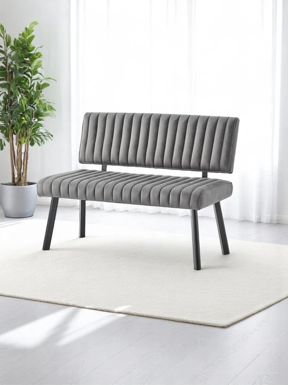 Dengema Koza Bank Sırtlı Talas 10 Antrasit, Demonte Ayaklı,fonksiyonel Tasarım Antrasit