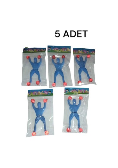 5 Adet Mavi Cam'a Yapışan Örümcek Adam Diğer