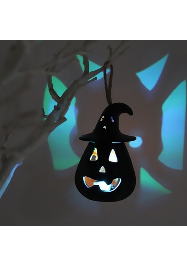 Folinda Karanlık Kabak Figürü Led Işıklı Dekoratif Süs, Halloween Partisi Sahne Düzeni Için Elektrikli Fonksiyonel Dekorasyon Aleti Diğer