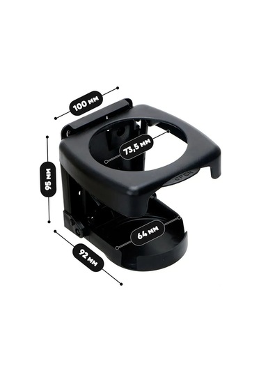 Yifomall Araç İçi Evrensel İçecek Tutucu - Siyah, Kahve, Çay Ve İçecekler İçin Pratik Abs Plastik Tutucu