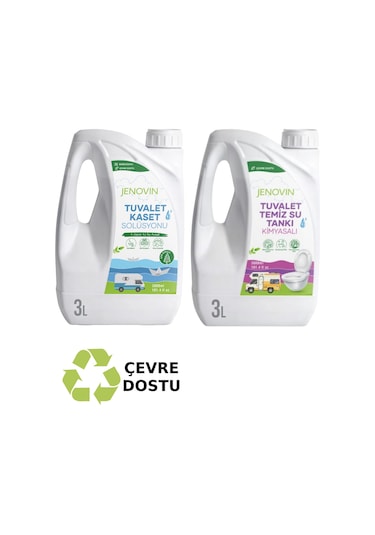 Jenovin Sifon Temizliği Karavan & Tekne Tuvalet Kimyasalı 3L - Katı Atık Parçalama Çam Kokusu