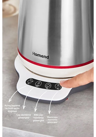 Homend Royaltea 1709H Konuşan Çay Makinesi