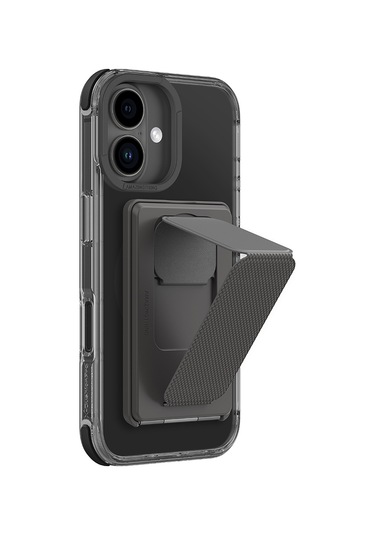 İphone 16 Uyumlu Kılıf Magsafe Özellikli Standlı Kartlıklı Set Amazingthing Omni Adventure Serisi Siyah