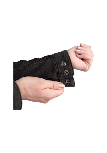 The Biker Jeans Grey Ice Korumalı File Motosiklet Kot Montu Kadın