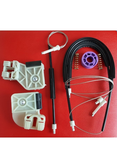 Volkswagen Polo Mk4 2002-2009 Ön Sağ Cam Kriko Teli ve Tamir Seti