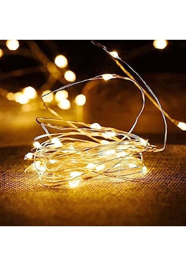Gün Işığı Pilli Işık 10 Metre Pilli Gün Işığı Led Işık Noel Işığı Yılbaşı Işığı Yılbaşı Ağacı Işığı Gün Işığı