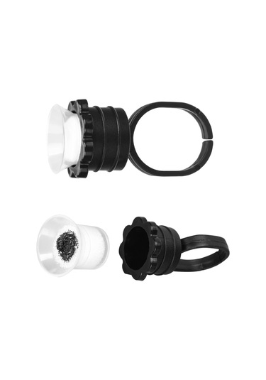 Samdoo Tek Kullandım Kalın Biriktirici Dövme Pigment Yüzük Bardakları 20 Adet - İçin Boya Saklama, Kolay Renklendirme, İğneyi Koruma