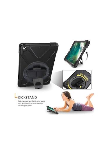 Duxweel Apple Uyumlu iPad Pro 12.9 Negro Shockproof Tam Koruma Kılıf