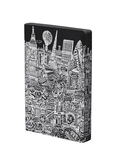 Nuuna Gri Noktalı A5 Defter London 52040 Çok Renkli