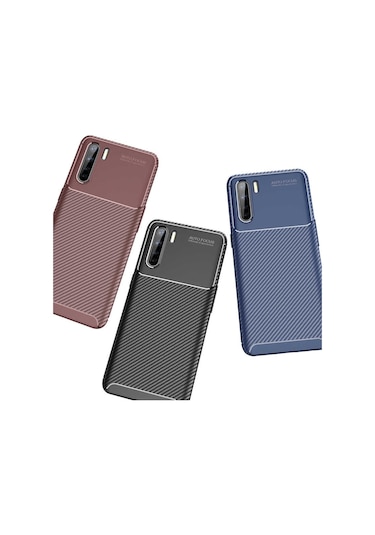 Oppo A91 Kılıf Elde Kaymayan Kamera Çıkıntılı Kalite Silikon