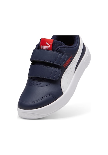 Puma Courtflex V3 V Ps-navy-white-red Çocuk Ayakkabı-lacivert-2007 Lacivert