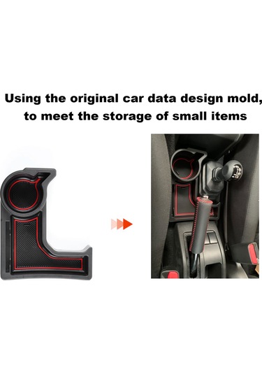 Monyee 2019-2020 Suzuki Jimny İç Mekan Kontrol Orta Depolama Kutusu Otomatik Vites - Kırmızı, Beyaz, Mavi Kaymazsız Padler İle