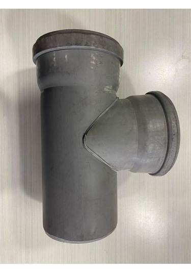 Pvc Te Çatal 150-150 Dizayn Marka Gri Renkli