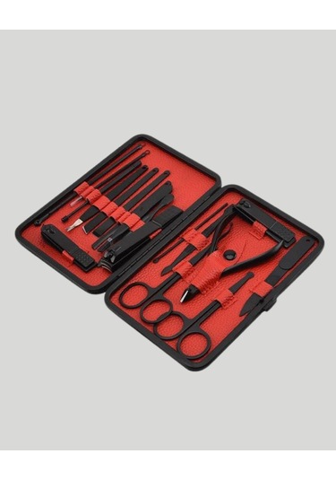 Şık Kutu Tasarımlı 17 Parça Manikür Pedikür Seti Dayanıklı Ve Hijyenik