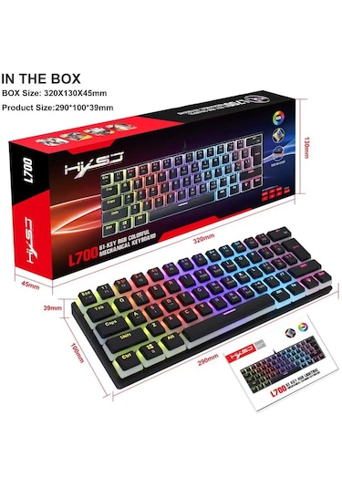 Valkyrie Valkyrie L700 Blue Switch Mekanik Oyuncu Klavye