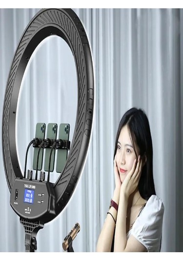 Lcd 6000k Çantalı 360 Dönen 56cm Stüdyo Güzellik Salonu Fotoğraf