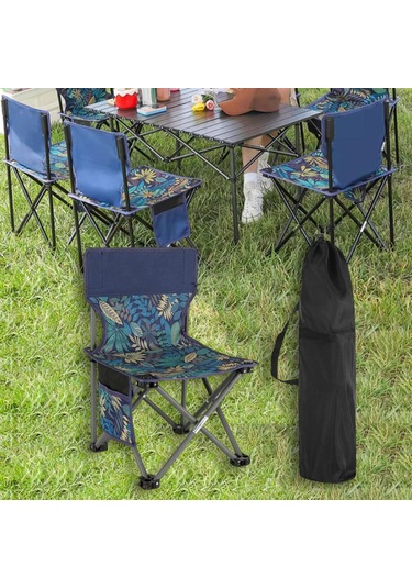 Suntek Katlanır Kamp Sandalyesi Taşınabilir 39cmx39cmx65cm Çok Renkli