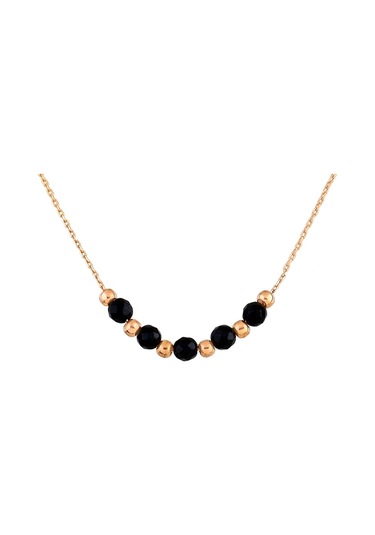 Argentum Concept - Oniks Taşlı Gümüş Toplu Kolye