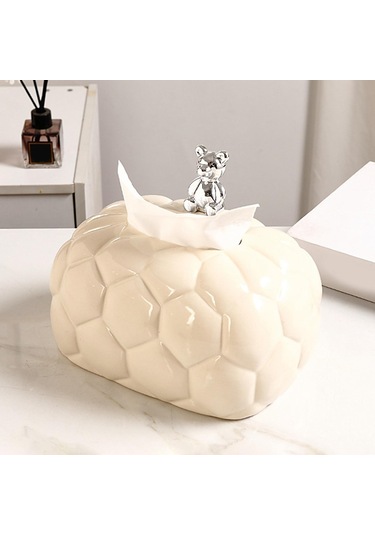 Suntek Seramik Mendil Tutucu Dağıtıcı Organizatör Tablolar