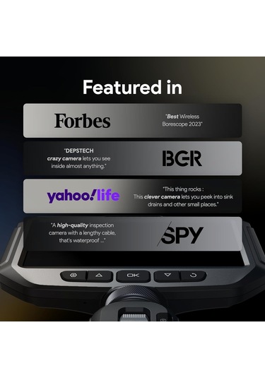 Depstech İki Yönlü Işıklı Eklemli Endoskop Kamera - 1.5m Kablo - 6mm