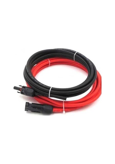 Pazly Mc4 Soketli 10 M Siyah 10 M Kırmızı 4mm² Solar Panel Kablosu