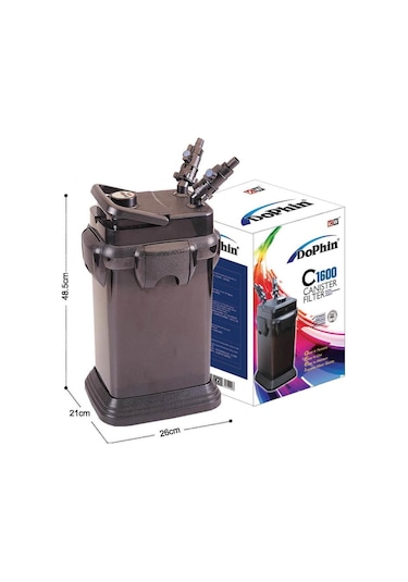 Dolphin C-1600 Akvaryum Dış Filtre Full Dolu