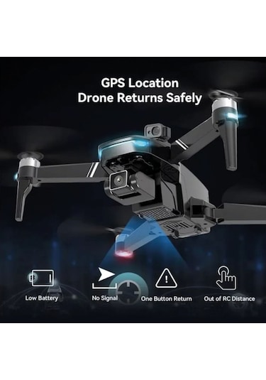 4k Hd Kameralı Engellerden Kaçınma, Takip Sensörlü 5g Wifi Kumandalı Fpv Pro Drone