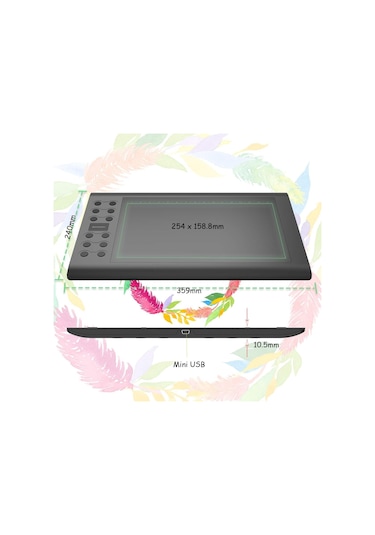 Gaomon M106K Pro 10 x 6.25 Grafik Çizim Tableti