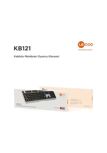 Lecoo KB121 Kablolu Rainbow Membran Oyuncu Klavyesi