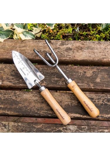 Gardenwind P602002 Paslanmaz 2li Bahçe Seti Dar Kürek Ve Tırmık