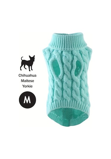 Elmpaly Mavi Yumuşak Akrilik Kazak, Küçük Ve Orta Boy Kedi Ve Köpekler İçin Kışlık