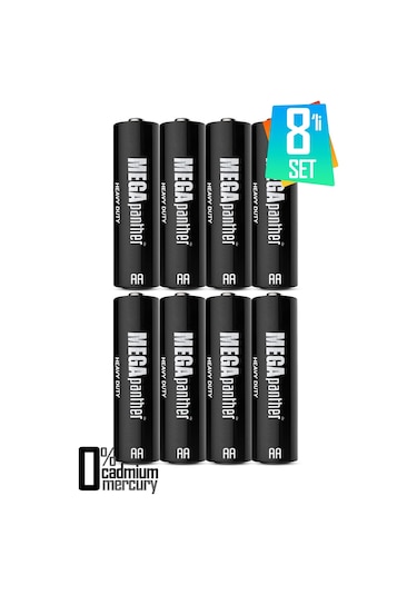 8li Aa R6 Kalın Kalem Pil Saat Pili Zn-c 1.5v