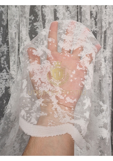 Bulut Desen Örme Tül Perde 1210