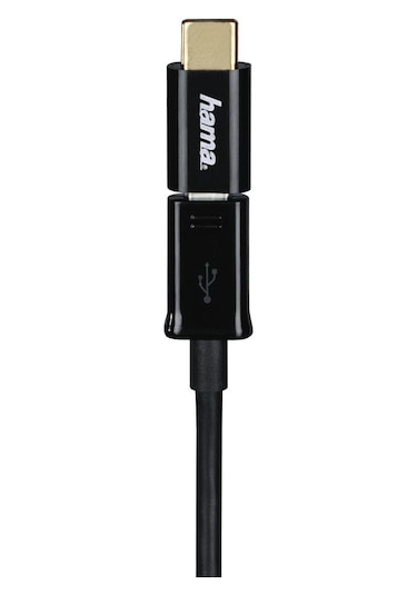 Adaptör, Micro Usb Soket- Usb -c Fiş, Siyah