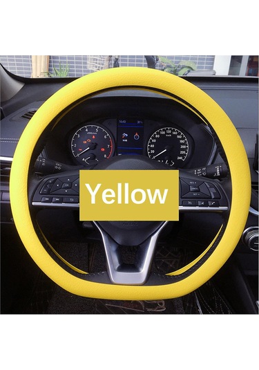 Lemestar Otomatik Direksiyon Koruması: Silikon材质, Anti-kayma Ve Dayanıklı, Mevsimlere Uyumlu, 32-40cm Evrensel Direksiyon Kılıfı Diğer