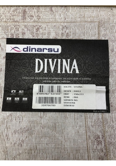 Dinarsu Halı Divina 150X233 Dı-012 Koyu Pembe Beyaz 4 M2 Halı !