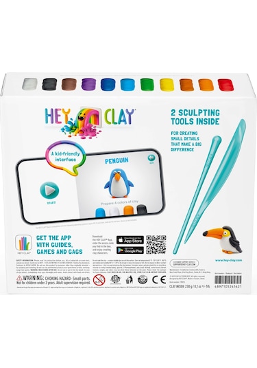 Hey Clay Hava İle Kuruyan Kil 15'li Kutu - Kuşlar