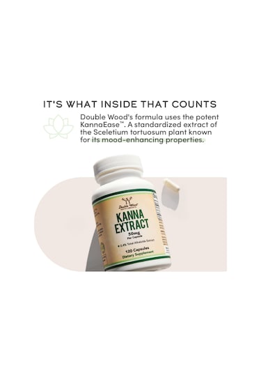 Double Wood Kanna Extract Sceletium Tortuosum - 50mg Per C...