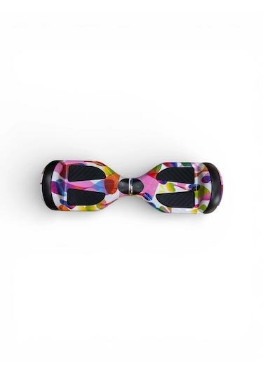 Elektrikli Kaykay Hoverboard Bluetooth Hoparlörlü 6.5 Inch Otomatik Akıllı Denge RS-S5 -Rainbow Mix