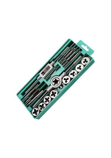 Valkyrie 20 Parça Klavuz Pafta Seti Metrik Set M3-m12 Arası 20li Takım