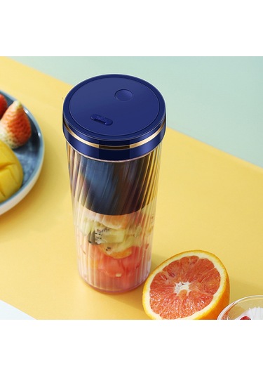 Suofeng Usb Şarjlı 350ml Taşınabilir Meyve Blenderı - Hızlı Karıştırma, Otomatik Temizleme, 1500mah Pil, Ev/ofis/seyahat İçin Gümüş