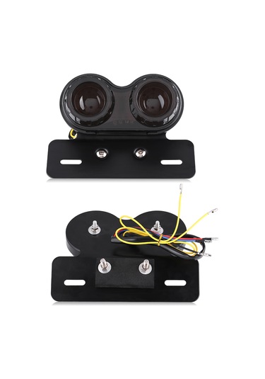 Yaozixa 12v 39 Led Atv, Dirt Bike Ve Motosikletler İçin Su Geçirmez, Şok Dayanıklı Tekerlek Arka Fren Ve Sinyal Lambası Smoke Lens