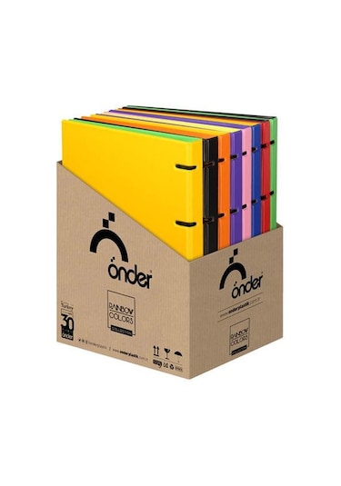 Önder Raınbow Colors 4 Halkalı Pvc Sarı  122-20