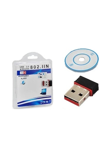 USB 2.0 Kablosuz Nano Wi-Fi Adaptör 150 Mps