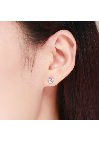 S925 Ayar Gümüş Kedi Retro Küpe Kadın Küpe