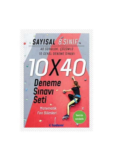 8.Sınıf Sayısal 10x40 Deneme Sınavı Seti -  Tudem Yayınları