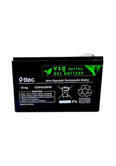 Ttec 2025 Jel Akü Akülü Oyuncak Arabalarla Uyumlu 12v 9ah