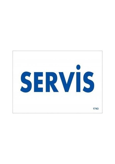 Servis Uyarı Levhası 17,5x25 Kod:1743