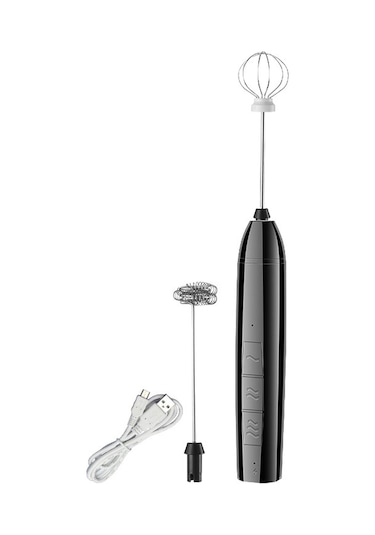 Soulader Ev Tipi Profesyonel Mutfak Mikseri Mini El Tipi Çırpma Makinesi Yumurta Yoğurma Aleti Siyah