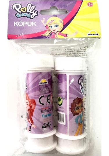 ​​​​​​​Polly Pocket Temalı 2'Li Köpük Baloncuk